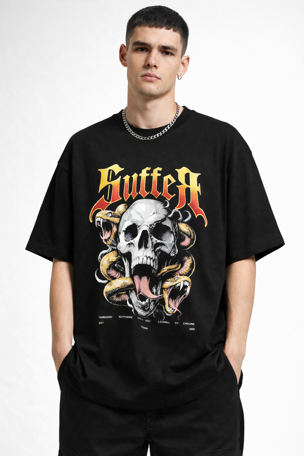 "Suffer" Graphic Oversized T-Shirt