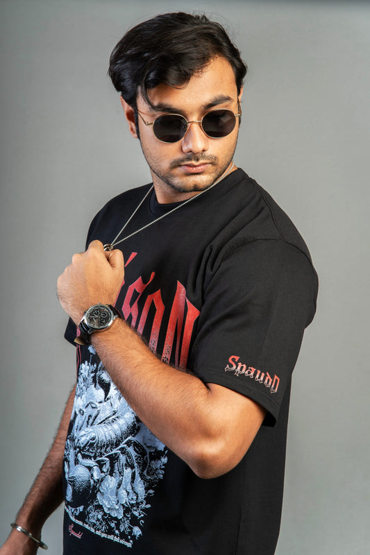 "Poison" Scorpion Graphic Oversized T-Shirt | Unisex Gothic Streetwear