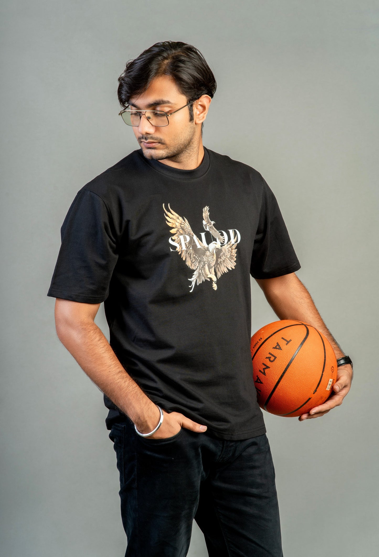 "Spaudd" Eagle Graphic oversized T-Shirt | Unisex Streetwear