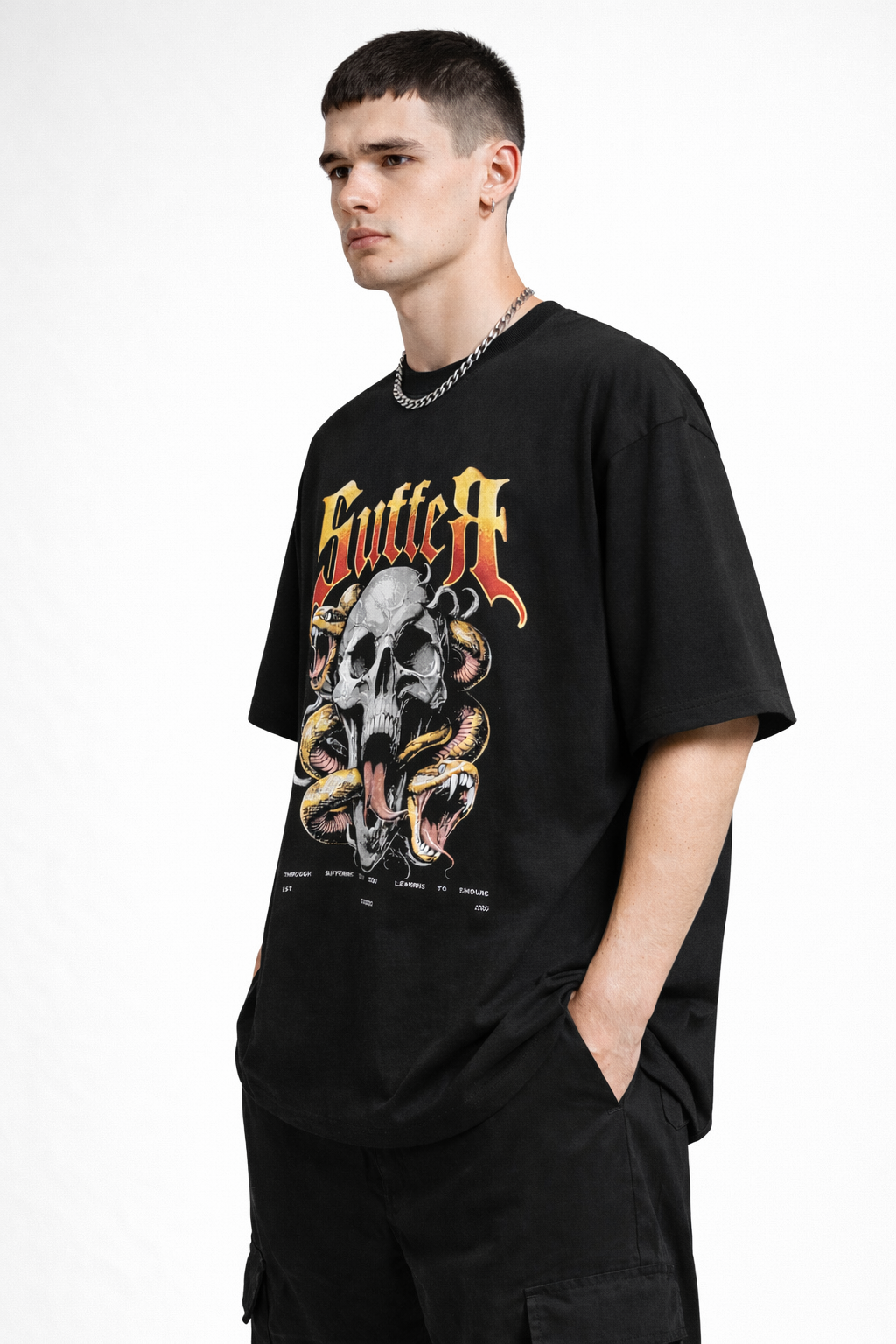 "Suffer" Graphic Oversized T-Shirt
