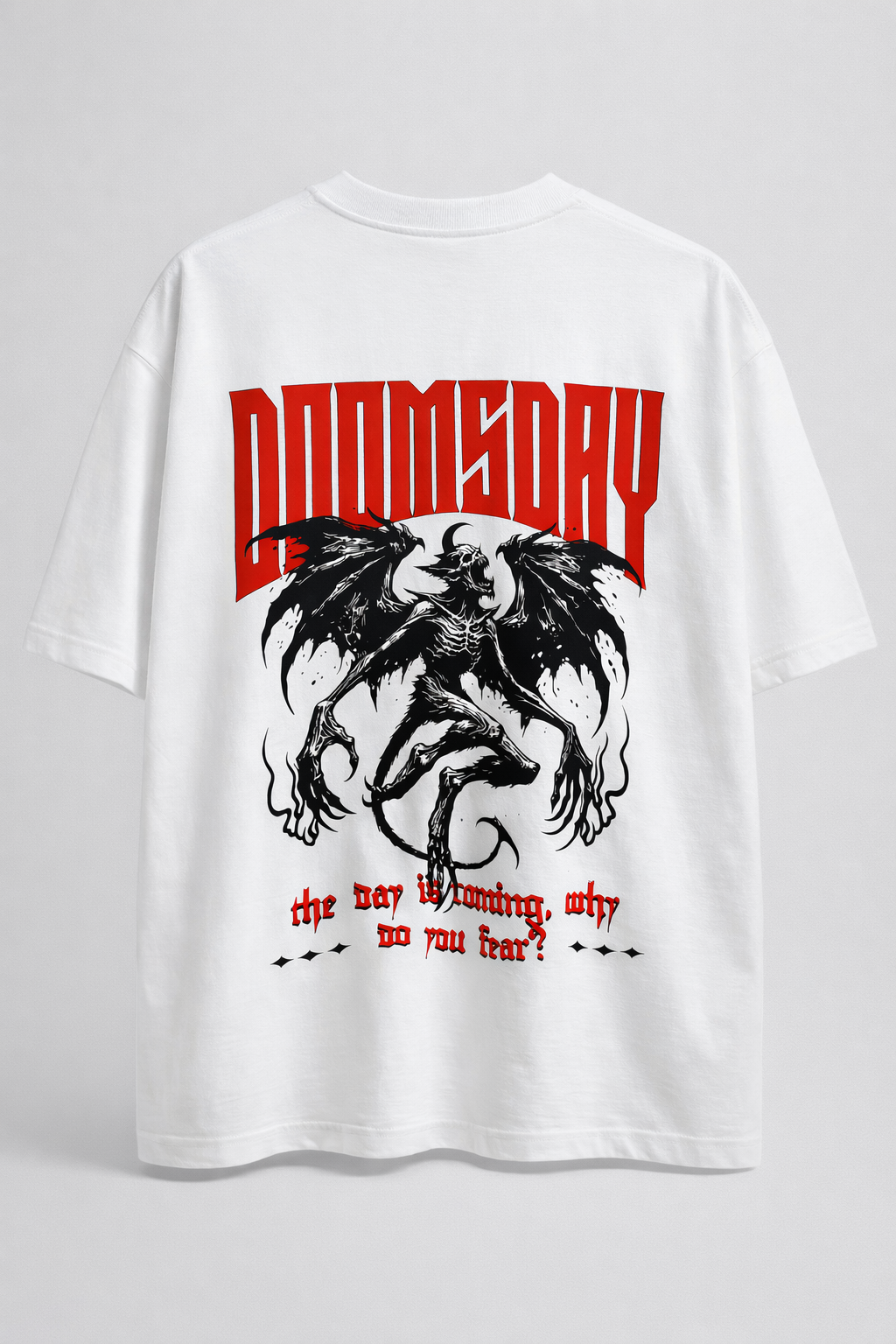 "Doomsday" Graphic Oversized  T-Shirt
