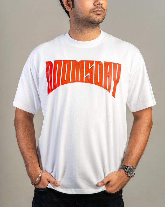 "Doomsday" Graphic Oversized  T-Shirt | Unisex Gothic Streetwear