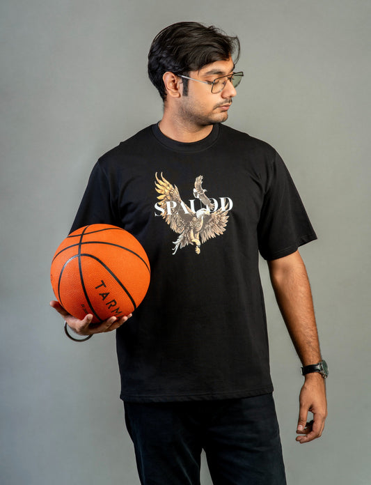 "Spaudd" Eagle Graphic oversized T-Shirt | Unisex Streetwear